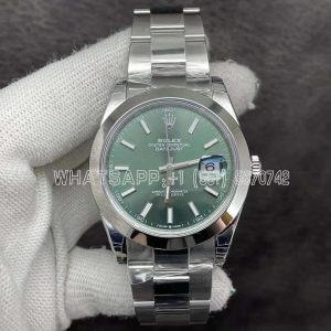 Rolex Datejust 41mm 126334 Green Index Dial VS Factory