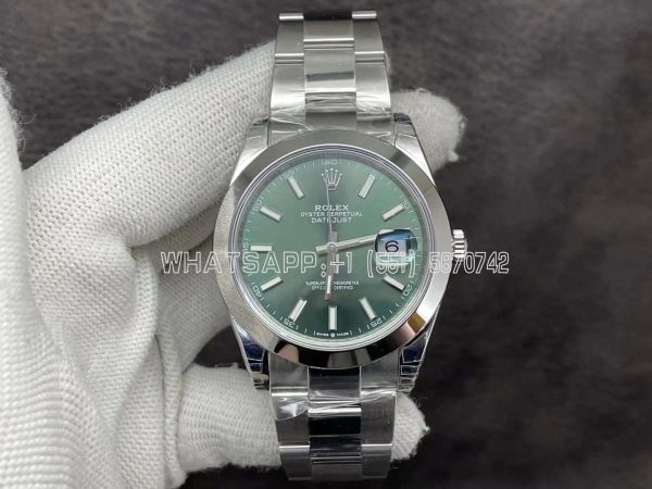 Rolex Datejust 41mm 126334 Green Index Dial VS Factory