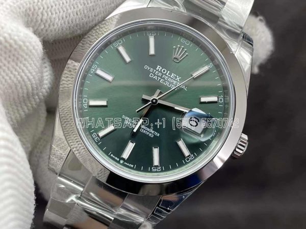 Rolex Datejust 41mm 126334 Green Index Dial VS Factory