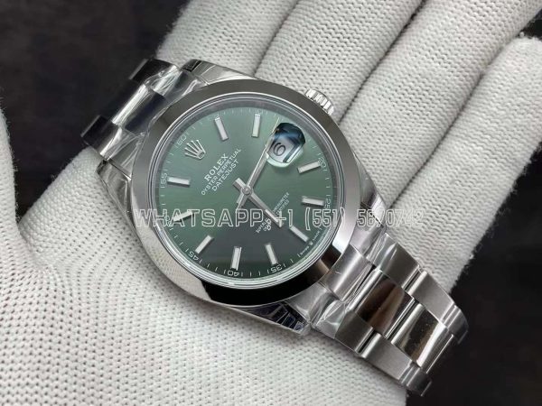 Rolex Datejust 41mm 126334 Green Index Dial VS Factory