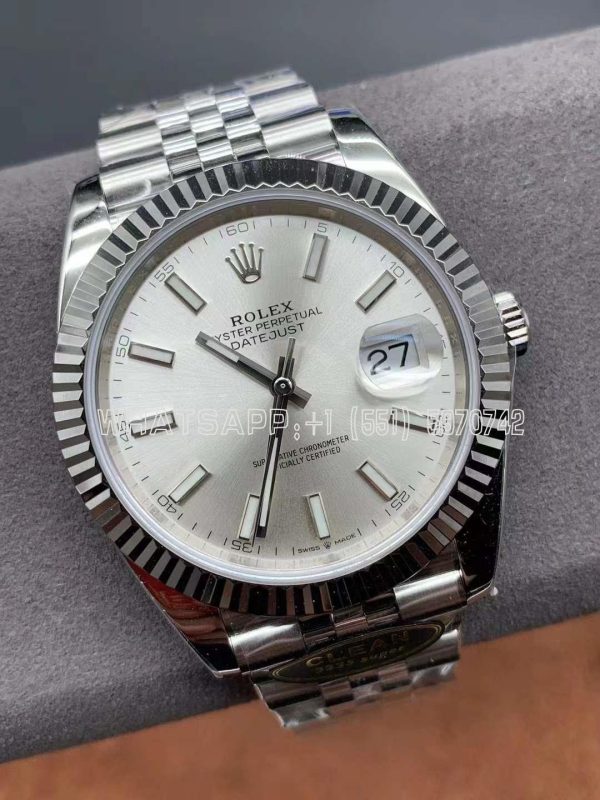 Rolex Datejust 41mm 126334 SS 904L Silver Dial Jubilee Bracelet Swiss 3235 Clean Factory