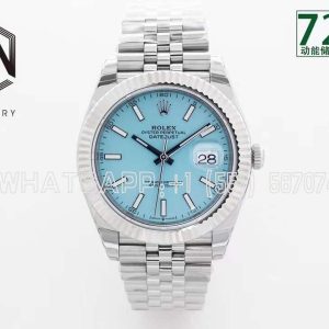 Rolex Datejust 41mm 126334 Steel Fluted Fluted-Motif Jubilee Tiffany Dial EWF