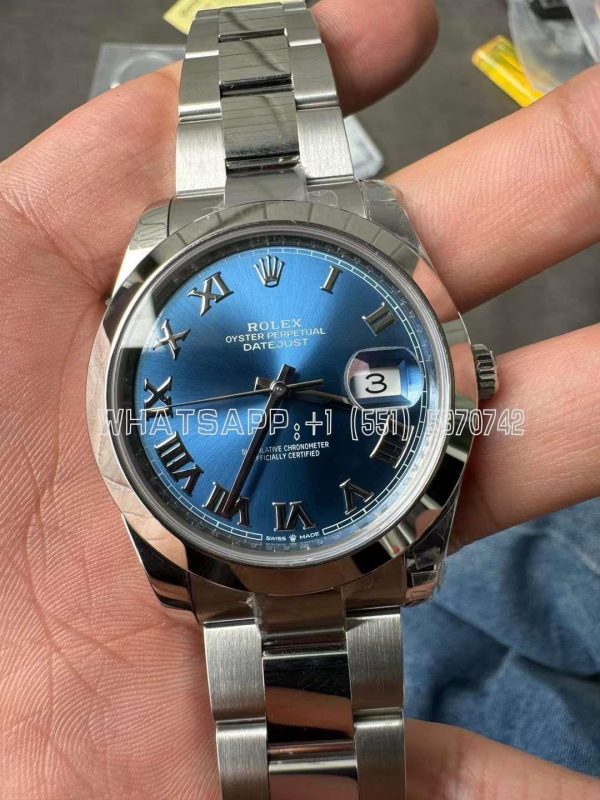 Rolex Datejust 41mm Blue Roman Dial Oyster Bracelet 126300 VS Factory