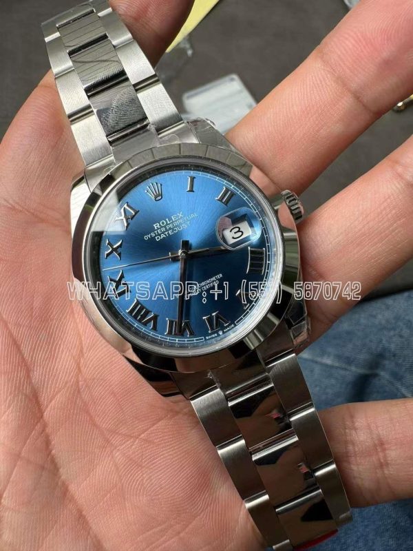 Rolex Datejust 41mm Blue Roman Dial Oyster Bracelet 126300 VS Factory