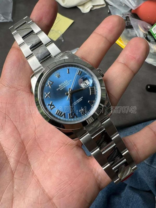 Rolex Datejust 41mm Blue Roman Dial Oyster Bracelet 126300 VS Factory