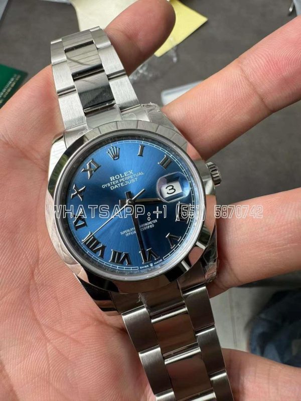 Rolex Datejust 41mm Blue Roman Dial Oyster Bracelet 126300 VS Factory