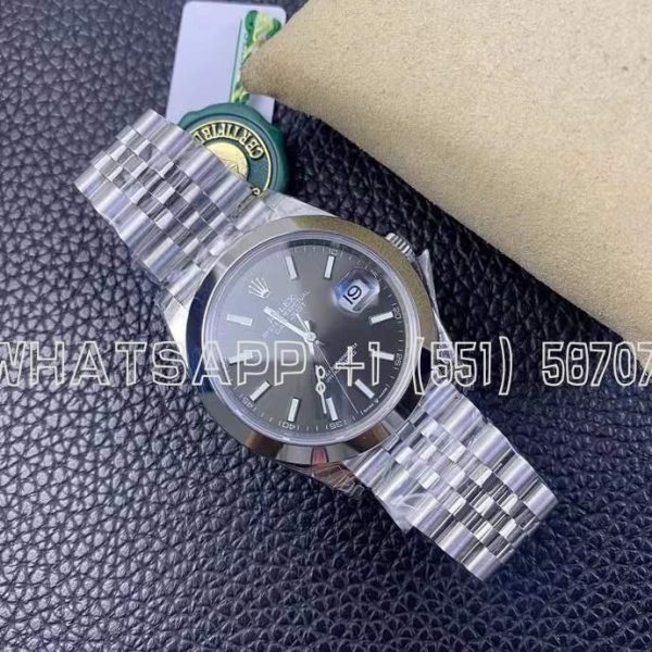 Rolex Datejust II 126300 41mm Jubilee Bracelet Anthracite Dial Swiss 3235 GMF