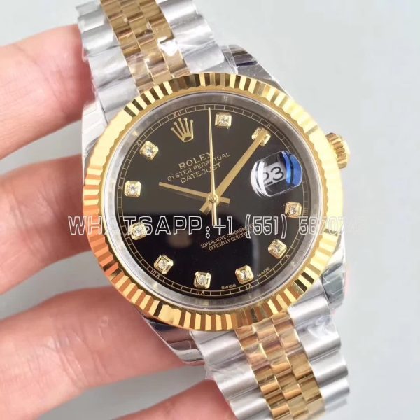 Rolex Datejust II 126333 41 EWF SS & Yellow Gold Black Dial Swiss 3235