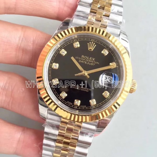 Rolex Datejust II 126333 41 EWF SS & Yellow Gold Black Dial Swiss 3235