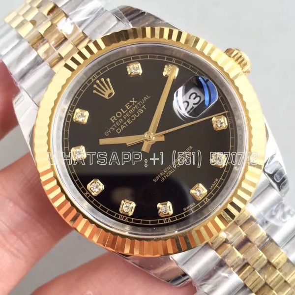 Rolex Datejust II 126333 41 EWF SS & Yellow Gold Black Dial Swiss 3235