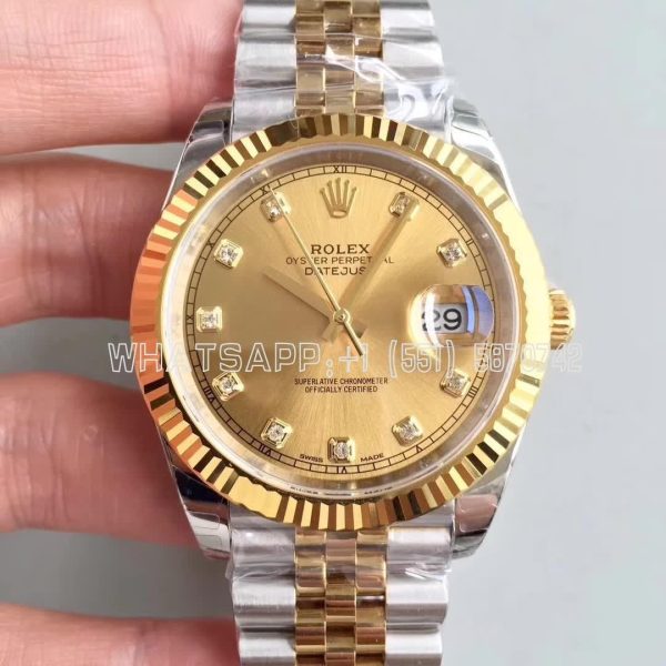 Rolex Datejust II 126333 41 EWF SS & Yellow Gold Champagne Dial Swiss 3235