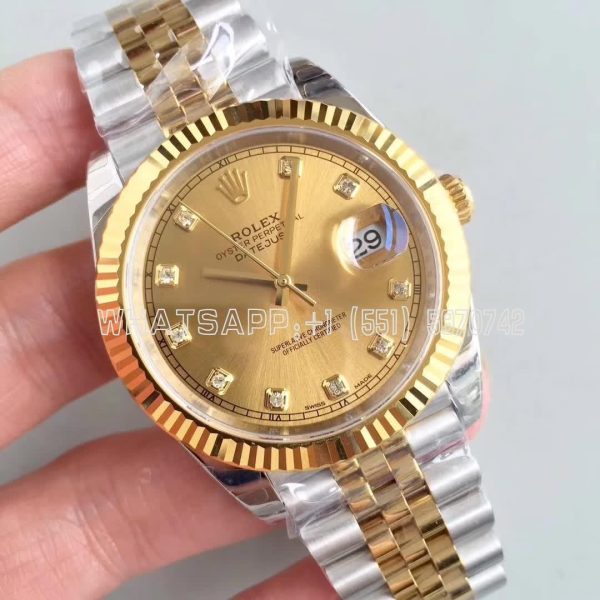 Rolex Datejust II 126333 41 EWF SS & Yellow Gold Champagne Dial Swiss 3235