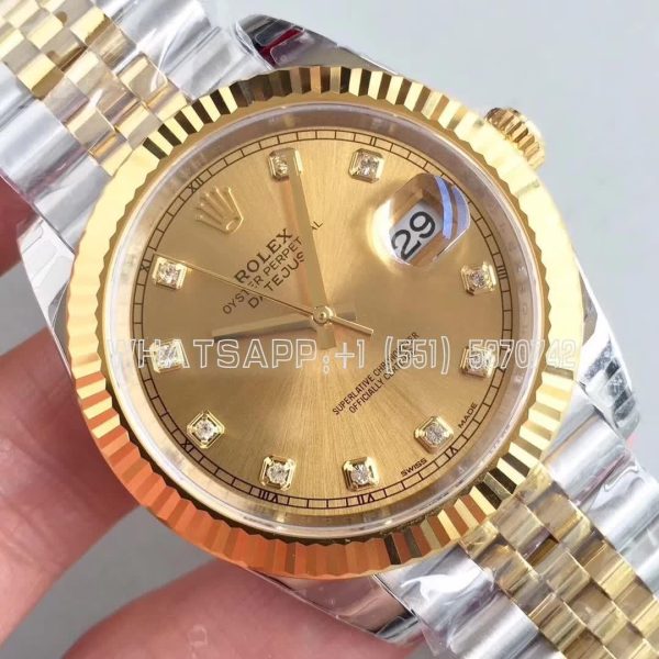 Rolex Datejust II 126333 41 EWF SS & Yellow Gold Champagne Dial Swiss 3235