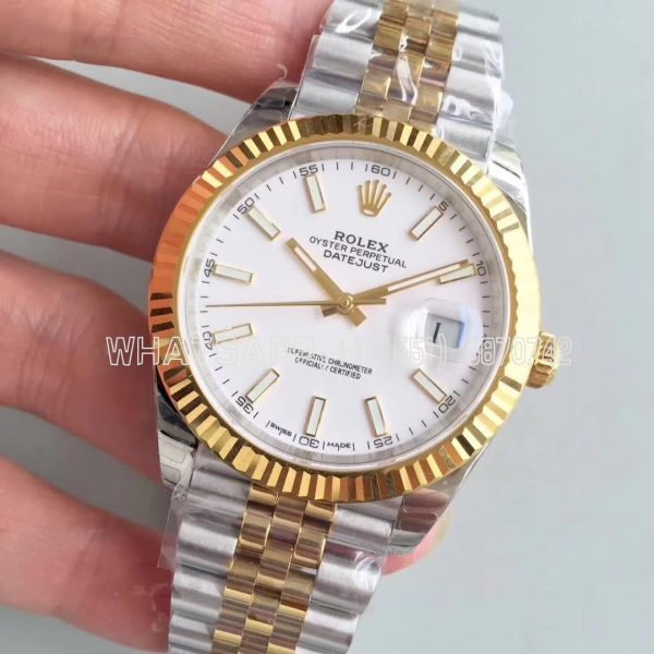 Rolex Datejust II 126333 41 EWF SS & Yellow Gold Mother Of Pearl Dial Swiss 3235