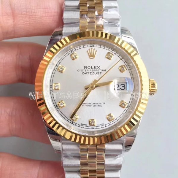 Rolex Datejust II 126333 41 EWF SS & Yellow Gold Rhodium Dial Swiss 3235