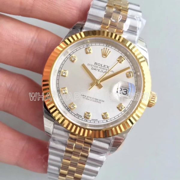 Rolex Datejust II 126333 41 EWF SS & Yellow Gold Rhodium Dial Swiss 3235