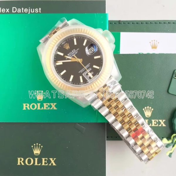 Rolex Datejust II 126333 41mm EWF SS & Yellow Gold Black Dial Swiss 3235