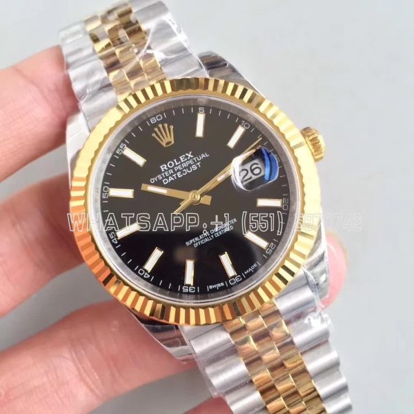 Rolex Datejust II 126333 41mm EWF SS & Yellow Gold Black Dial Swiss 3235