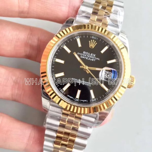 Rolex Datejust II 126333 41mm EWF SS & Yellow Gold Black Dial Swiss 3235