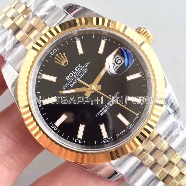 Rolex Datejust II 126333 41mm EWF SS & Yellow Gold Black Dial Swiss 3235