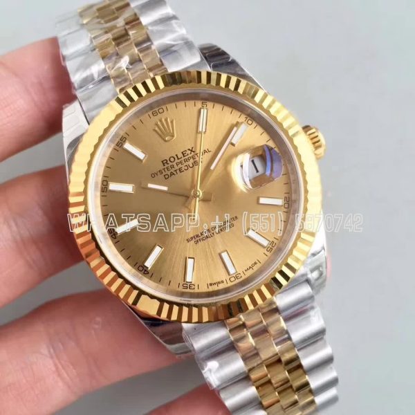 Rolex Datejust II 126333 41mm EWF SS & Yellow Gold Champagne Dial Swiss 3235