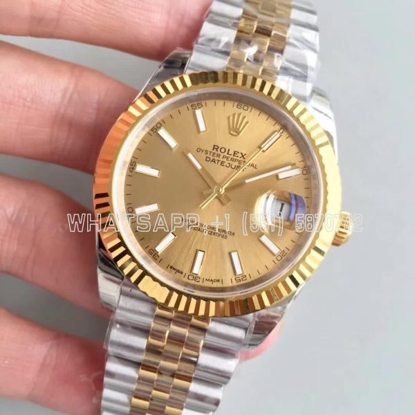 Rolex Datejust II 126333 41mm EWF SS & Yellow Gold Champagne Dial Swiss 3235