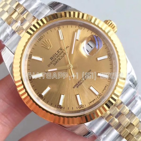 Rolex Datejust II 126333 41mm EWF SS & Yellow Gold Champagne Dial Swiss 3235