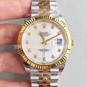 Rolex Datejust II 126333 41mm EWF SS & Yellow Gold Mother Of Pearl Dial Swiss 3235