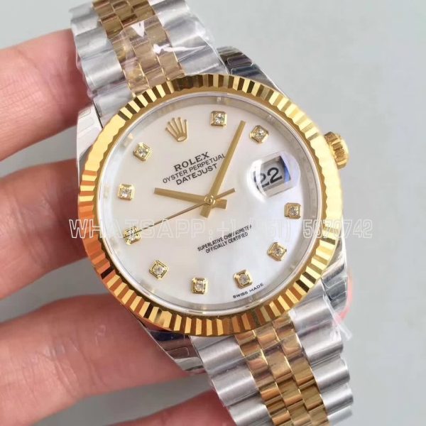 Rolex Datejust II 126333 41mm EWF SS & Yellow Gold Mother Of Pearl Dial Swiss 3235