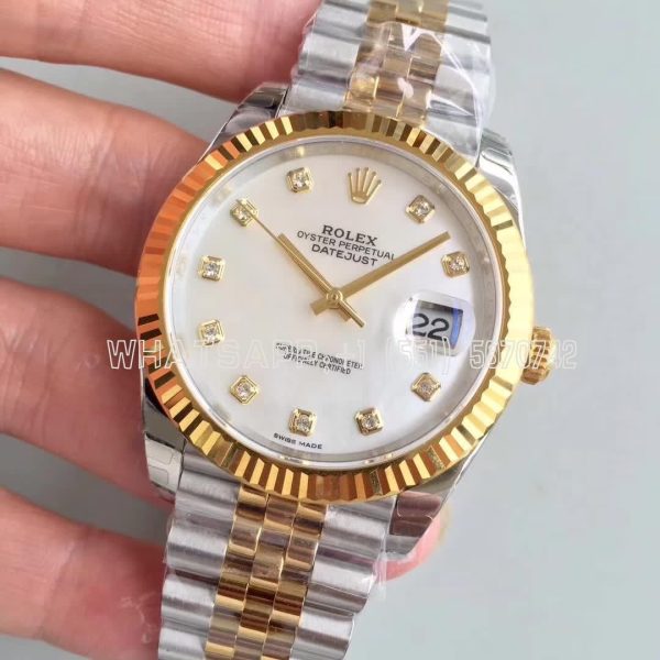 Rolex Datejust II 126333 41mm EWF SS & Yellow Gold Mother Of Pearl Dial Swiss 3235