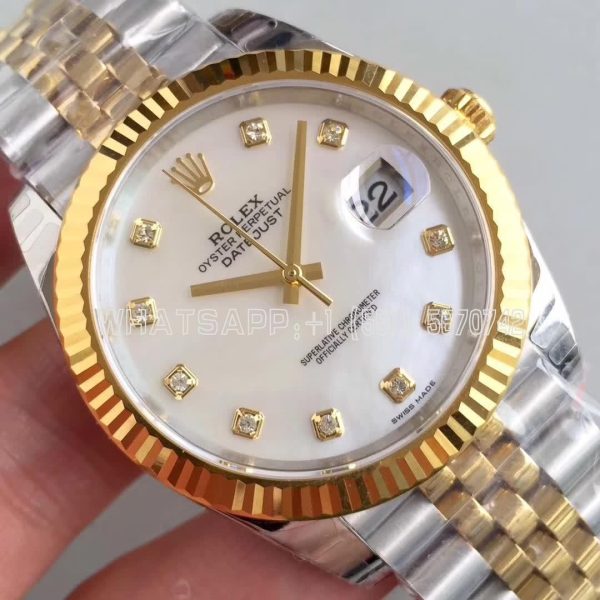 Rolex Datejust II 126333 41mm EWF SS & Yellow Gold Mother Of Pearl Dial Swiss 3235