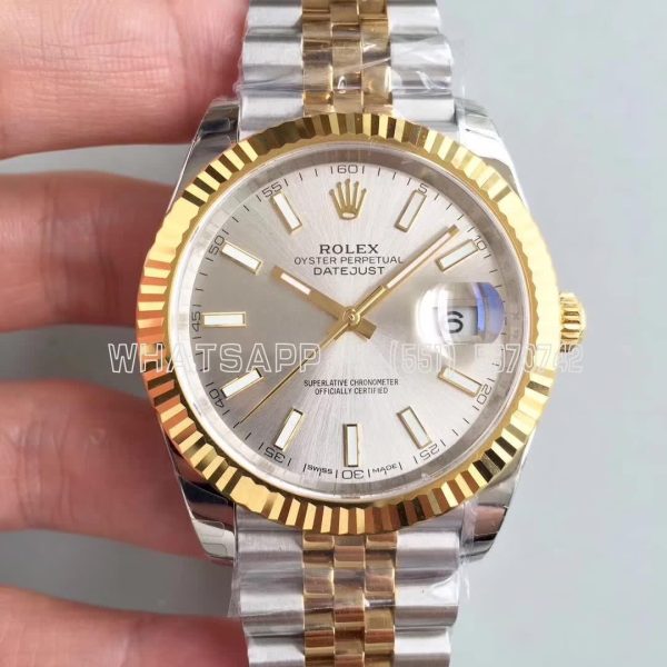 Rolex Datejust II 126333 41mm EWF SS & Yellow Gold Rhodium Dial Swiss 3235