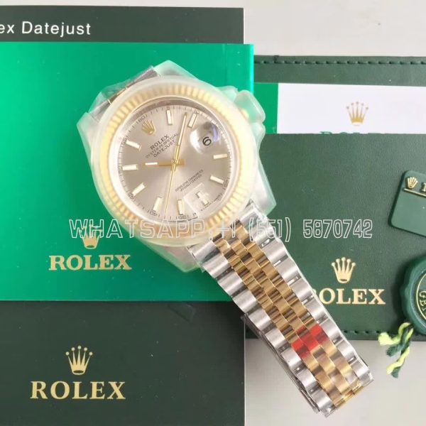 Rolex Datejust II 126333 41mm EWF SS & Yellow Gold Rhodium Dial Swiss 3235