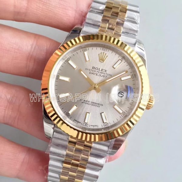 Rolex Datejust II 126333 41mm EWF SS & Yellow Gold Rhodium Dial Swiss 3235