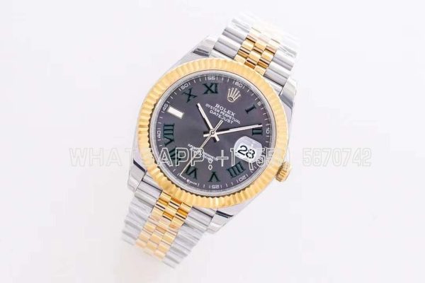 Rolex Datejust Wimbledon Two Tone Jubile 3235 Super Clone Eta 126333 EWF