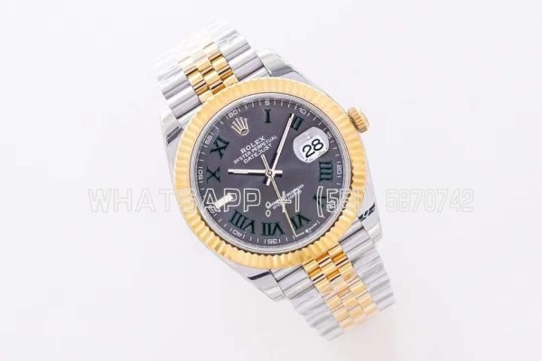 Rolex Datejust Wimbledon Two Tone Jubile 3235 Super Clone Eta 126333 EWF