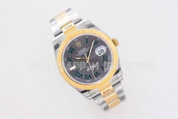 Rolex Datejust Wimbledon Two Tone Oyster 3235 Super Clone Eta 126333 EWF