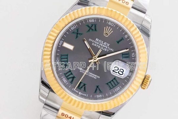 Rolex Datejust Wimbledon Two Tone Oyster 3235 Super Clone Eta 126333 EWF