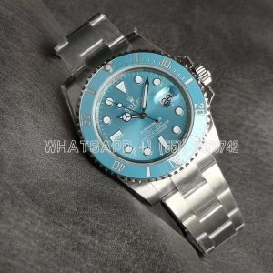 Rolex Submariner 40mm BLAKEN Special Light Blue Dial A3135 NOOB Factory