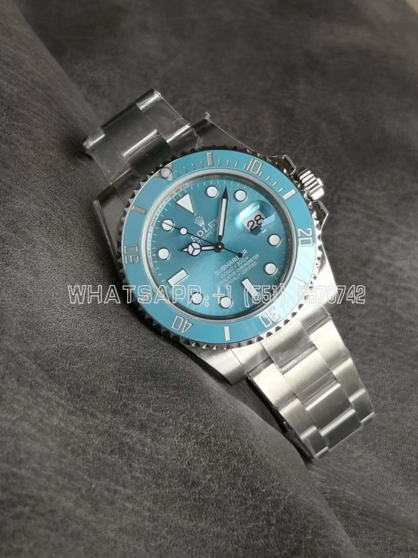 Rolex Submariner 40mm BLAKEN Special Light Blue Dial A3135 NOOB Factory