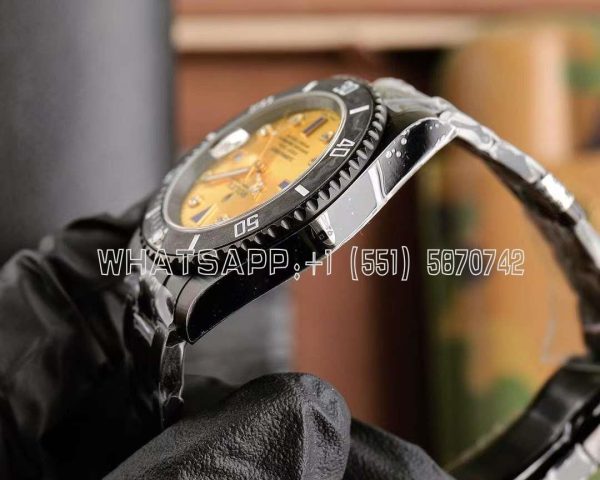 Rolex Submariner Carbon Fiber Bezel Champagne Dial PVD Coated Custom Submariner