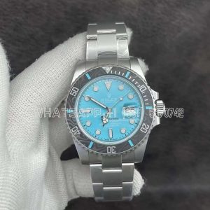 Rolex Submariner Date 116610 Limited Edition 40mm Full 904L Sky Blue Dial VS Factory