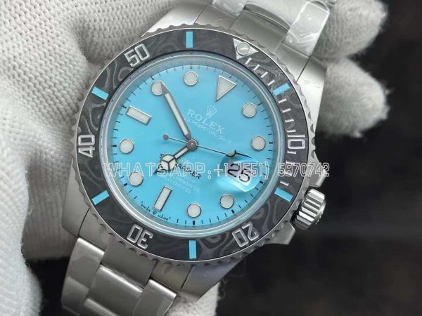 Rolex Submariner Date 116610 Limited Edition 40mm Full 904L Sky Blue Dial VS Factory