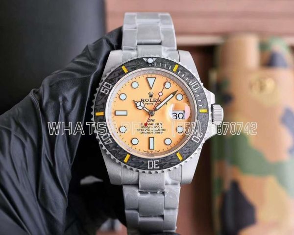 Rolex Submariner Date 116610 Limited Edition 40mm Full 904L Yellow Dial DIW Factory