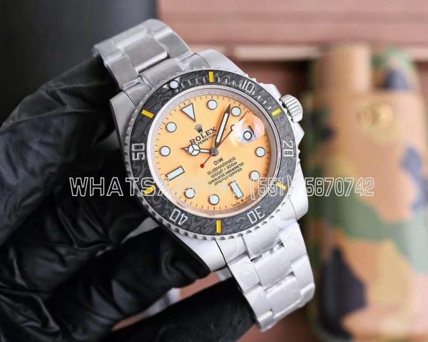 Rolex Submariner Date 116610 Limited Edition 40mm Full 904L Yellow Dial DIW Factory