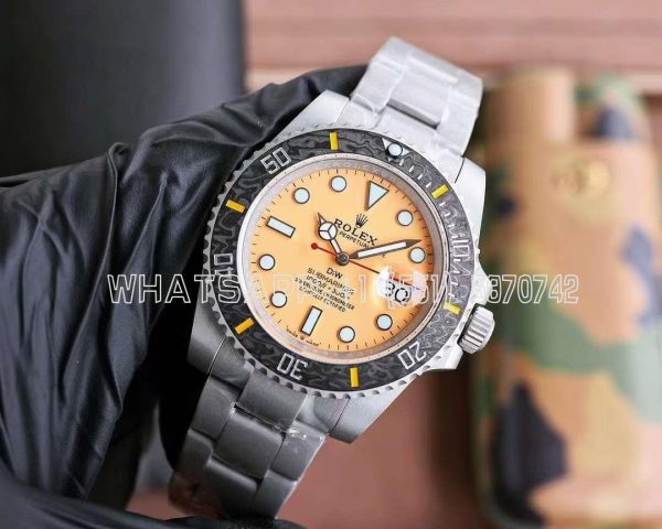 Rolex Submariner Date 116610 Limited Edition 40mm Full 904L Yellow Dial DIW Factory