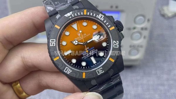 Rolex Submariner Date 116610 Limited Edition Full 904L Gradient Orange Dial VS Factory