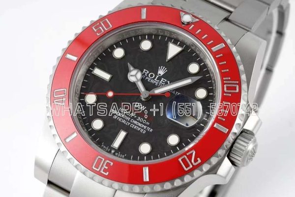 Rolex Submariner Date 116610 Limited Edition Red Ceramic Bezel Carbon Fiber Dial DIW Factory