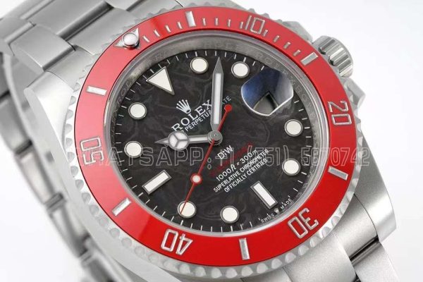 Rolex Submariner Date 116610 Limited Edition Red Ceramic Bezel Carbon Fiber Dial DIW Factory