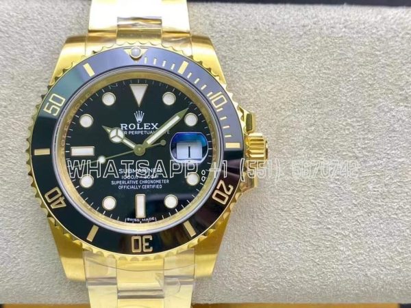 Rolex Submariner Date 126618LN 41mm Full Yellow Gold Black Dial VS Factory